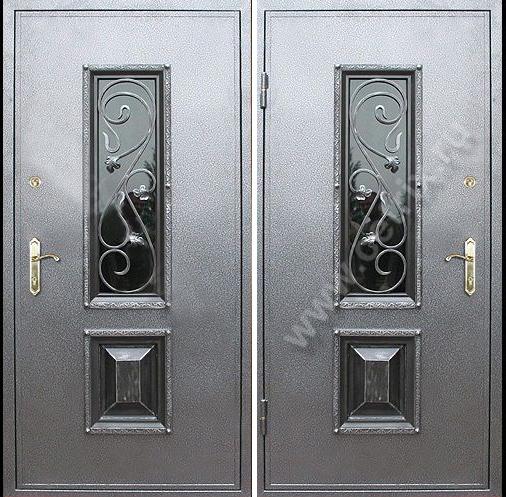 История и описание входных металлических дверей с элементами ковки